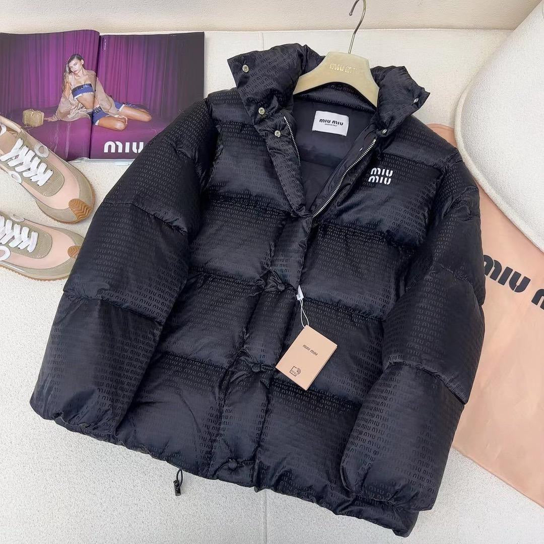 Shiny Black Puffer Jacket