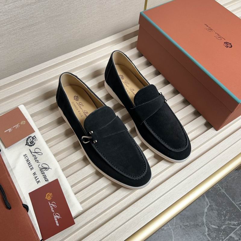 Classic Black Suede Loafers
